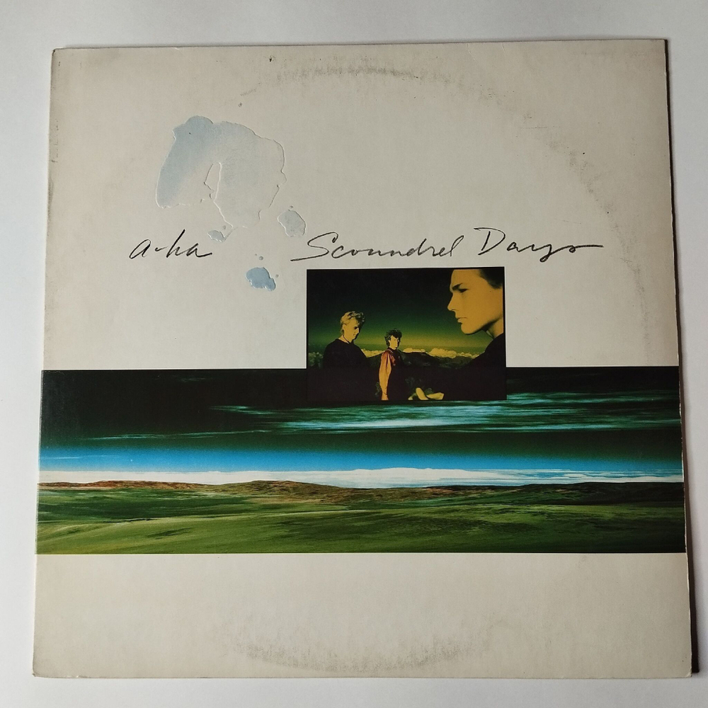Винтажная виниловая пластинка LP A ha Scoundrel Days (Japan 1986) (No Obi) Manhattan Skyline