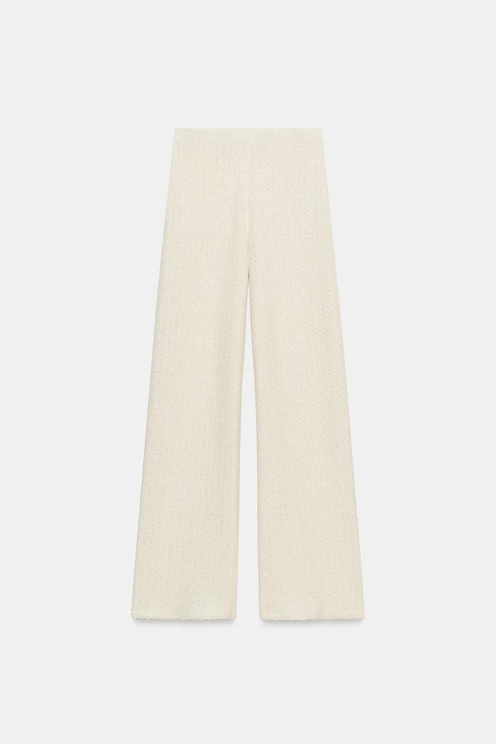 ZARA БРЮКИ В РУСТИКАЛЬНОМ СТИЛЕ, ЭКРЮ