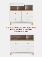 Комод RANT "VESTER" 100 см 4 ящика 3 отсека (арт.116)