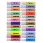 Набор текстовыделителей, 24 цвета, 12 пастель+12 неон, Alingar, "HIGHlighter", прямоугольный корпус, скошенный, пенал ПВХ с кнопкой, европодвес