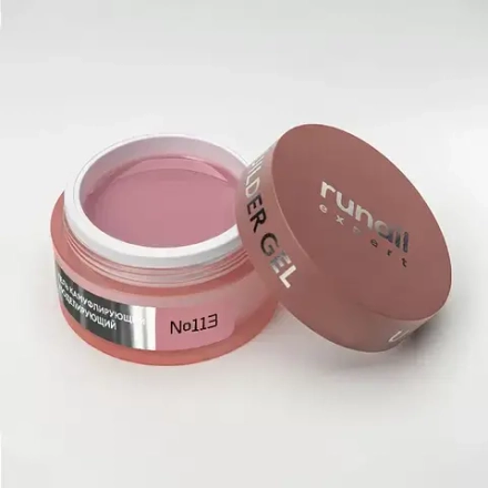 Runail Expert Гель моделирующий UV BUILDER GEL №113 розово-персиковый, 50г банка