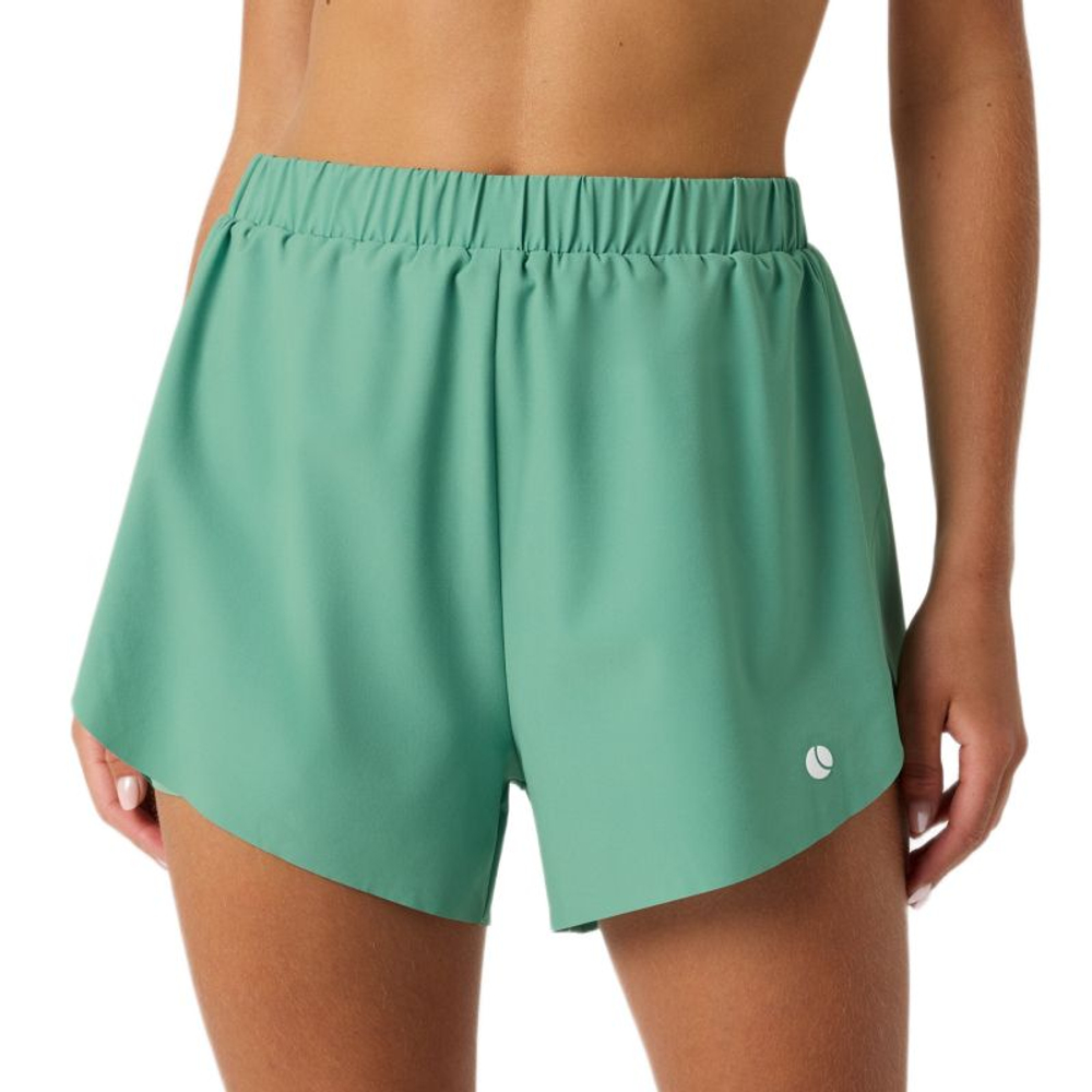 Женские теннисные шорты Bj_rn Borg Ace 2 In 1 - green malachite