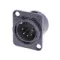 Neutrik NC5MD-L-B-1 панельный разъем XLR male черненый корпус, золоченые контакты 5 контактов