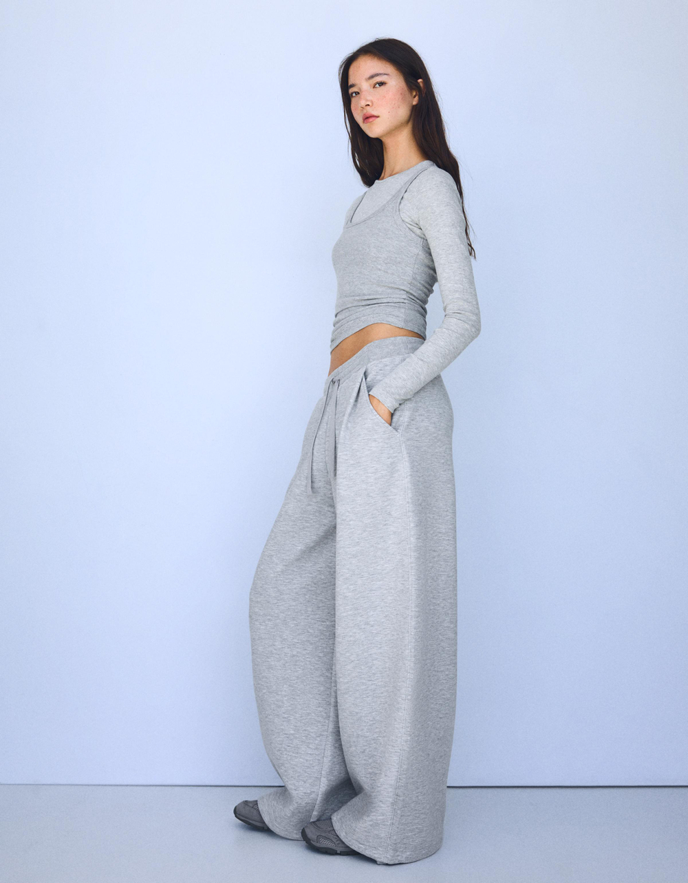 Женские брюки barrel - BERSHKA
