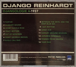 Reinhardt, Django — Djangologie 4 1937 (CD)