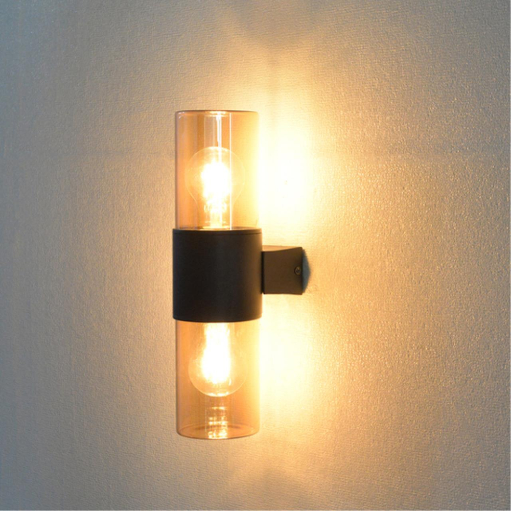 Уличный настенный светильник Arte Lamp SEGINUS A6515AL-2BK
