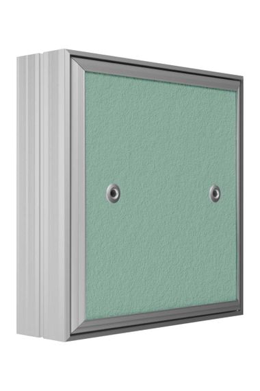 Люк ревизионный D Ceramo Base 200х200 скрыт.монтаж съемный алюминий EVECS