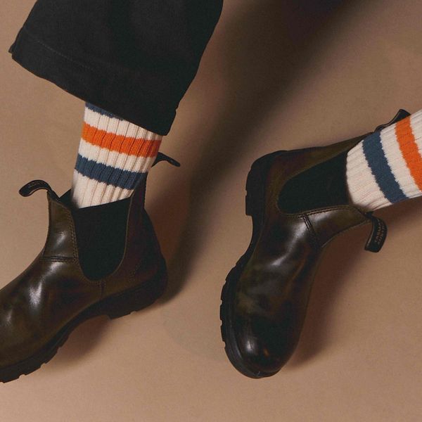 Носки SK Retro Stripes Ivory/Spruce/Orange - фото 2