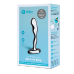 Стальной анальный стимулятор простаты 11,5см b-Vibe Stainless Steel Prostate Plug BV-053
