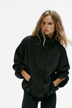 ZARA ТЕХНИЧЕСКИЙ БОМБЕР, ЧЕРНЫЙ