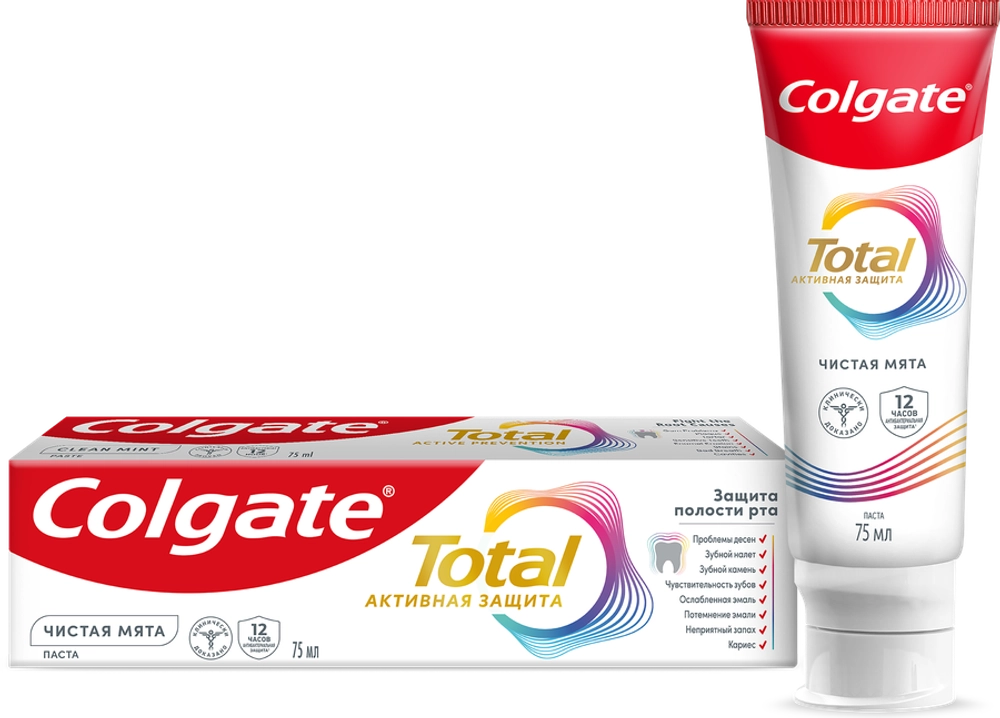 Colgate Total 12 Чистая мята 75мл Зубная паста