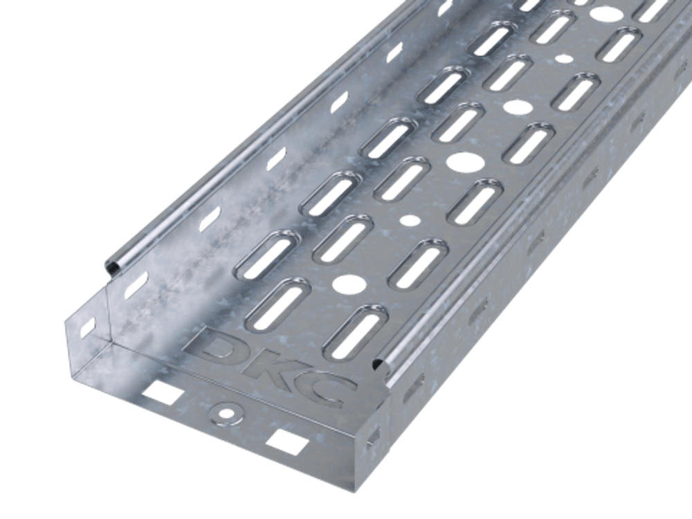 Лоток перфорированный 100х80 L2000, RAL7035