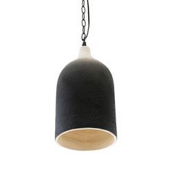 Светильник подвесной Sustainable collection, Ø22х39 см, черный/белый