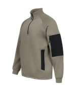 Свитшот на молнии 1/4 JOGEL Power Inside Half Zip Sweatshirt, черный/оливковый