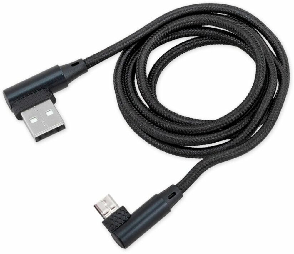 Дата-кабель зарядный Micro USB Черный (угловой) ARNEZI A0605027