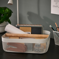 IKEA RISATORP  (ИКЕА РИСАТОРП)  -  Корзина с разделителями - белый 33х24х11 см