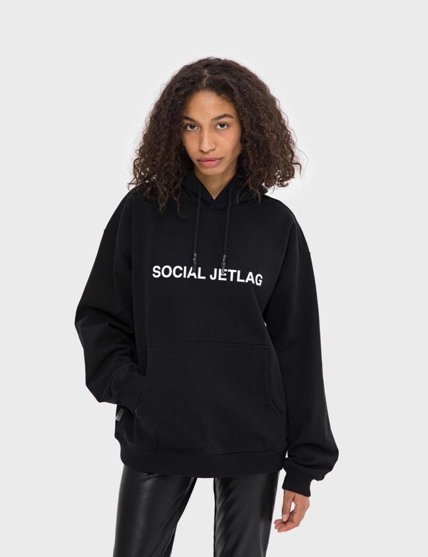 Худи SOCIAL JETLAG SS22 Черный - фото 4
