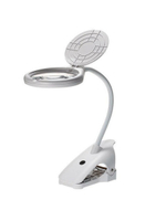 Лупа настольная с зажимом 109мм,21мм (8LED) BC-108C Magnifier