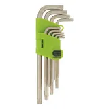 Набор ключей имбусовых Tamper-Torx , 9 шт: ТТ10-ТТ50.45x, закаленные, удлиненные, никель Сибртех — фото 3