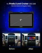 Магнитола для Toyota Land Cruiser Prado 120, Lexus GX470 (экран климата внизу) - Kuberg OL-9696-IJ Android 10, 4G SIM-слот