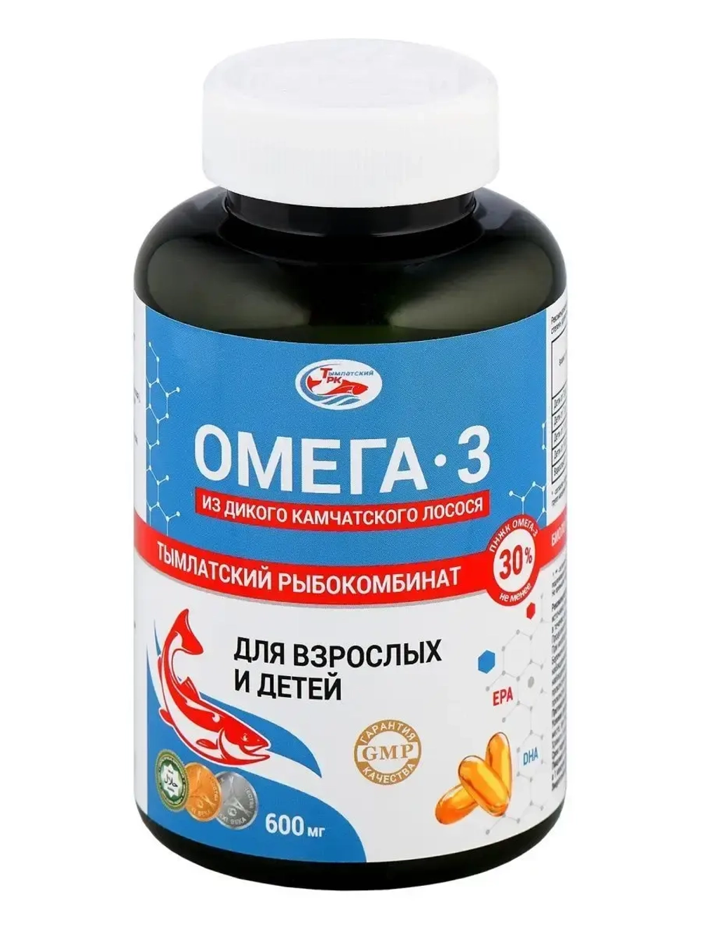 Омега 3 из дикого камчатского лосося БАД 240 капсул