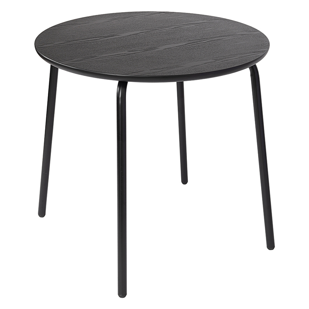 Стол обеденный round, D80 см, черный