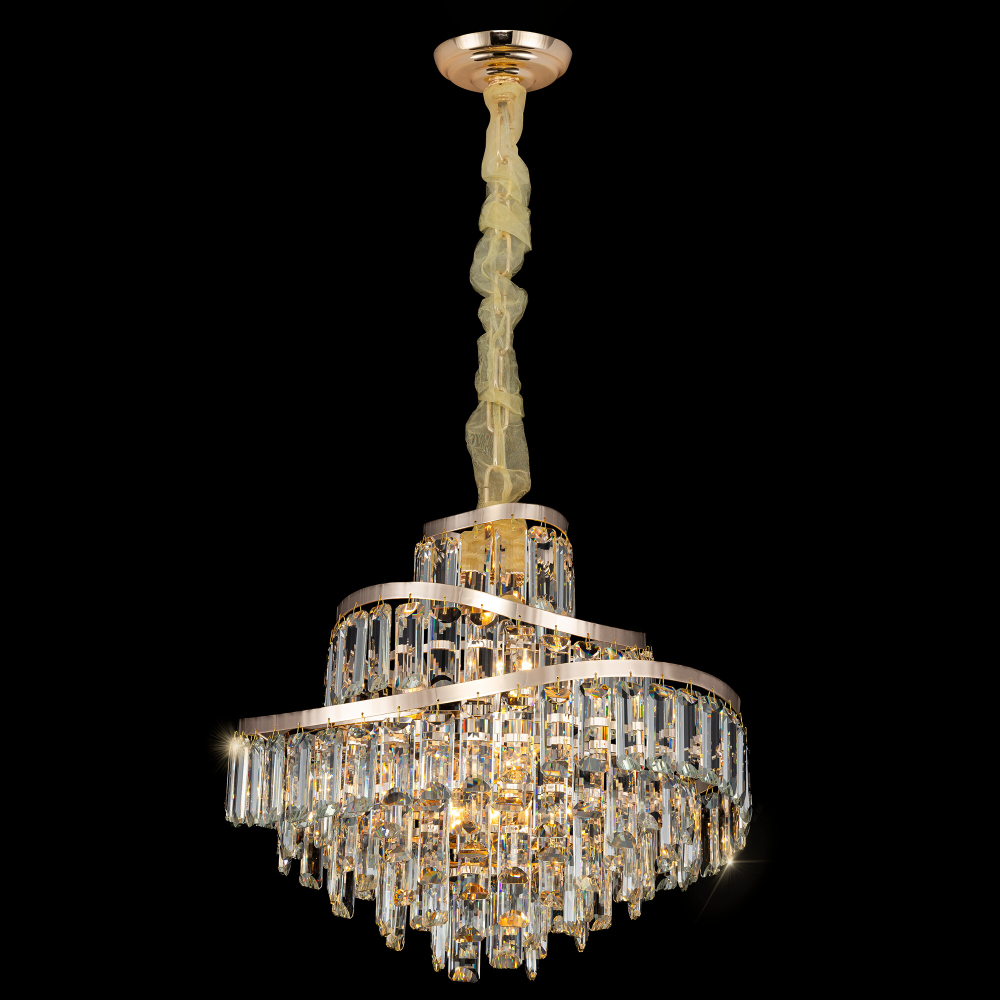 Citilux NAIAD CL315152 Люстра хрустальная подвесная Золото