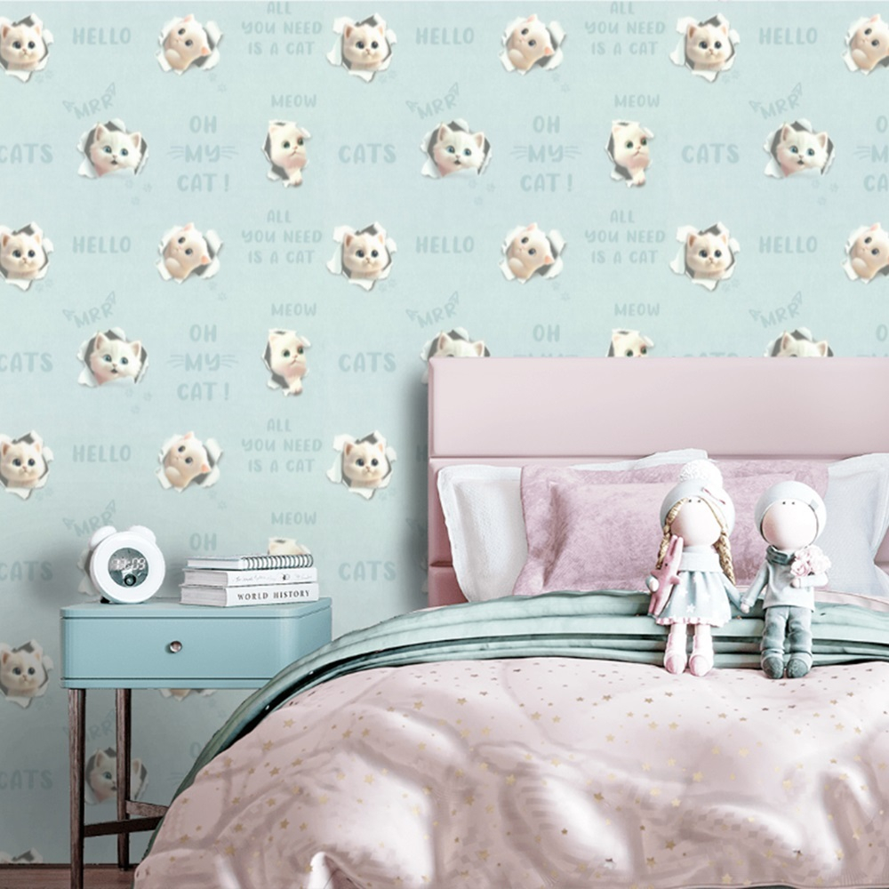 Обои виниловые HC72285-16 PALITRA HOME 3D Cats, сюжетный рисунок размер 1.06 х 10.05 м