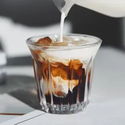 Чашка 170 мл кофейная без ручки ZINC Barista d 8,3 см h8 см стекло P.L. Barbossa [1]
