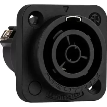 Neutrik NAC3FPX-ST-TOP панельный разъем PowerCon TRUE1, гнездо, 16A/250В влагозащищенный, IP65 и UL5