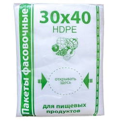 Пакет фас.30*40см ПНД Экстра Зеленый БОБ