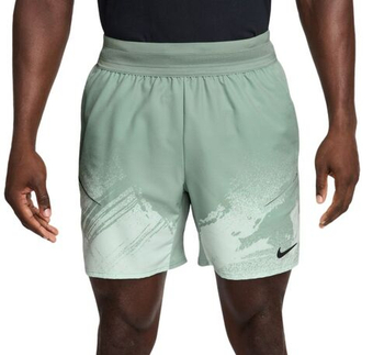 Мужские теннисные шорты Nike Court Paris Slam Dri-Fit Tennis - steam/barely green/black
