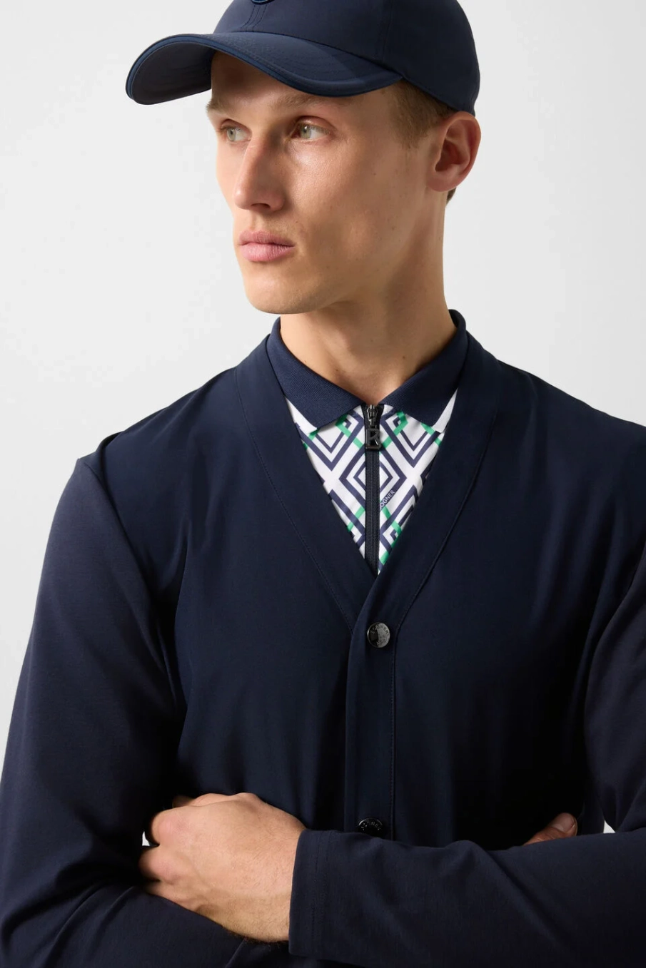 Кардиган BOGNER GOLF DARIO в синем цвете