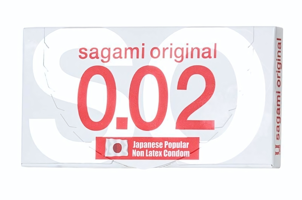 Ультратонкие презервативы Sagami Original 0.02 - 2 шт. (Цвет: прозрачный)