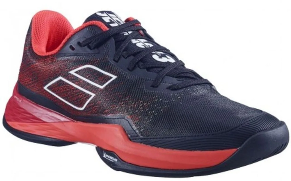 Теннисные кроссовки Babolat Jet Mach 3 All Court Men - black/poppy red