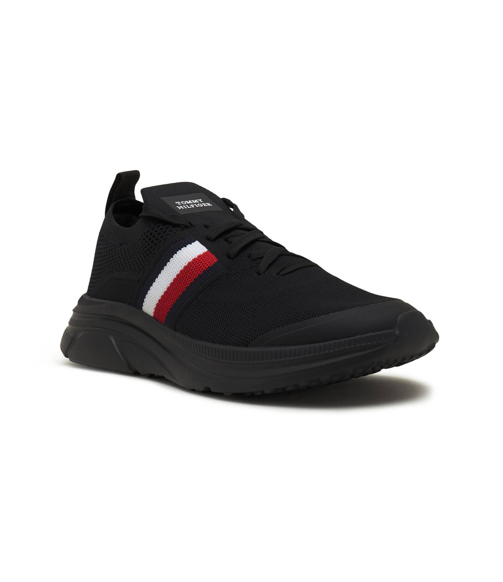 Кроссовки KNIT STRIPES ESS Tommy Hilfiger - черный(FM0FM04798)