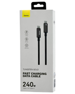 Кабель-зарядка Type-C на Type-C Baseus Tungsten 240W 1м (CAWJ040001) черный