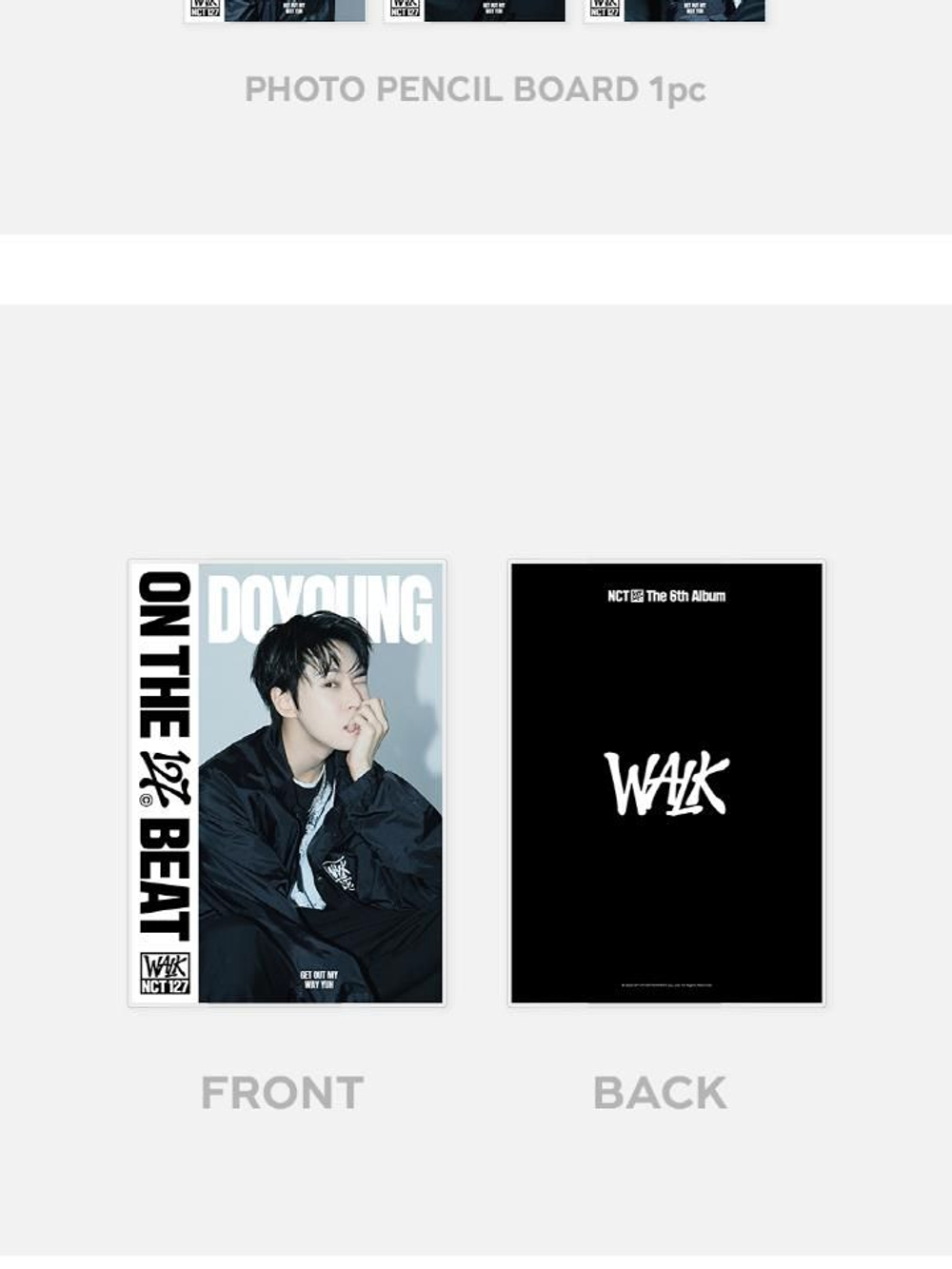 товары NCT 127 - WALK MD PHOTO PENCIL BOARD