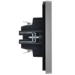 FORTE&PIANO Выключатель жалюзи 10А FP511 сталь IEK