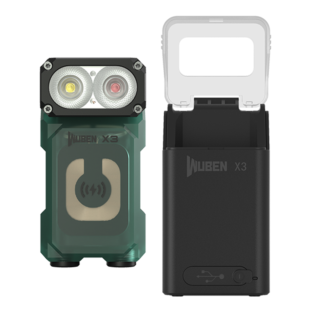 Светодиодный фонарь Wuben X3 Green Pro