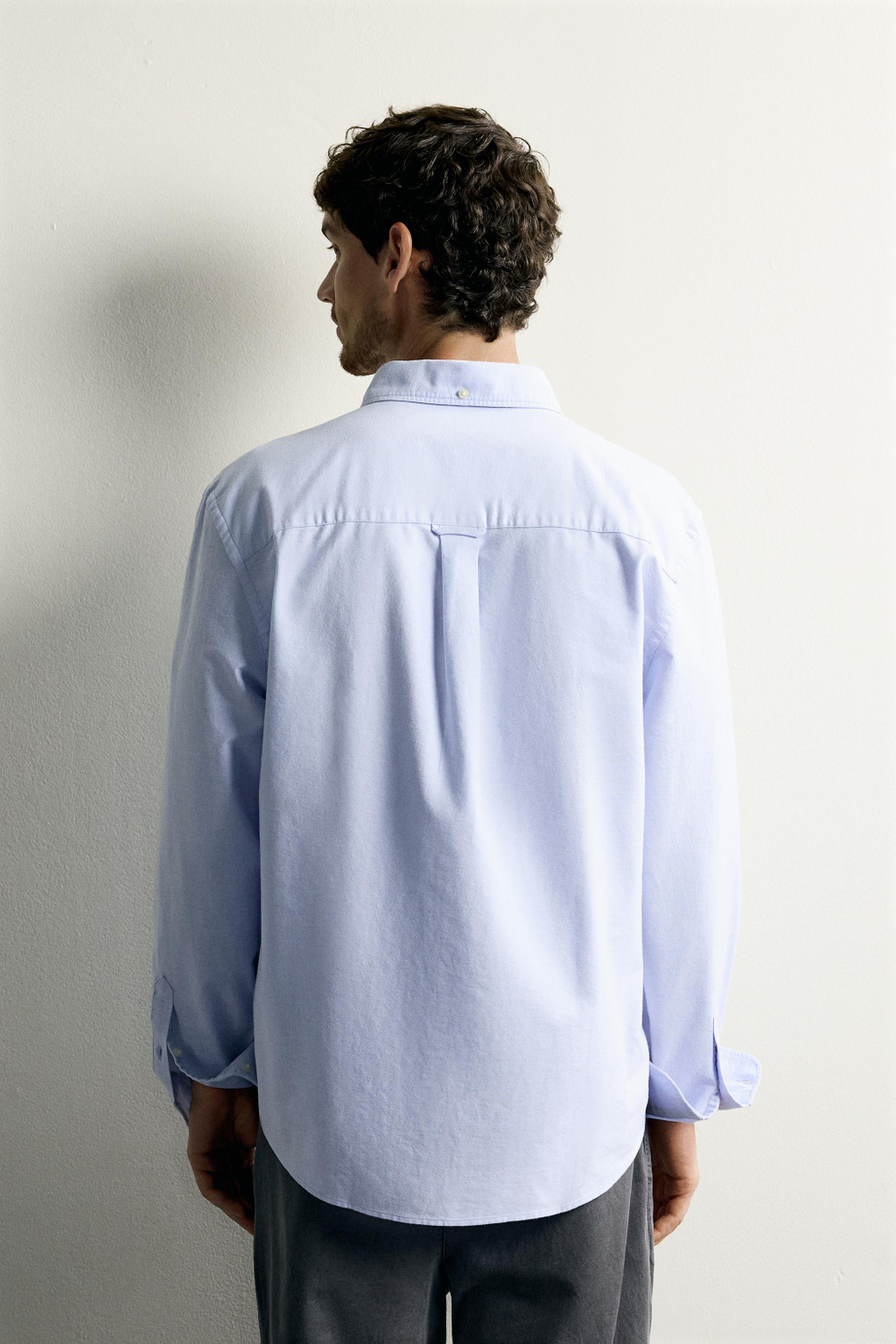 РУБАШКА REGULAR FIT ФАКТУРЫ ОКСФОРД — ZARA