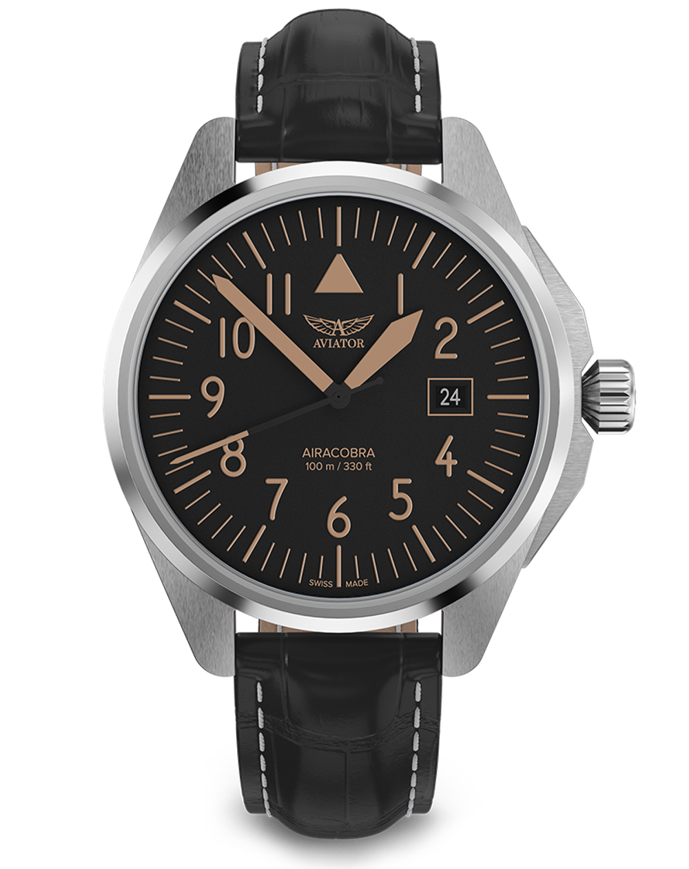 Чаcы кварцевые AVIATOR AIRACOBRA TYPE A V.1.38.0.316.4 мужские
