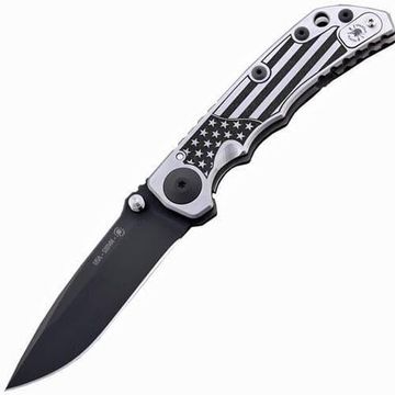 Складной нож Spartan Blades HARSEY FOLDING-FLAG-2018 SB/SF5USFLAG2018BK c клинком из стали CPM-S35VN, рукоять титан