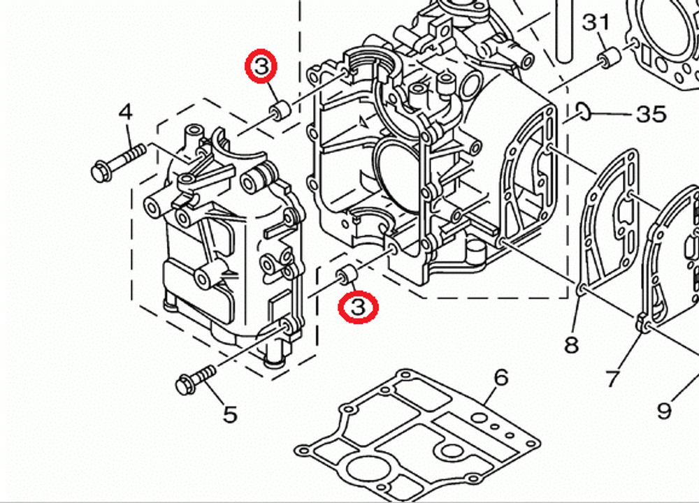 Направляющая Yamaha 995301011400
