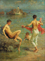 Henry Scott Tuke  - эротическое искусство художника Генри Скотта Тьюка. 18+