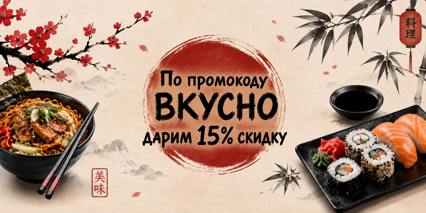 Дарим 15% скидку ВСЕМ на каждый заказ!