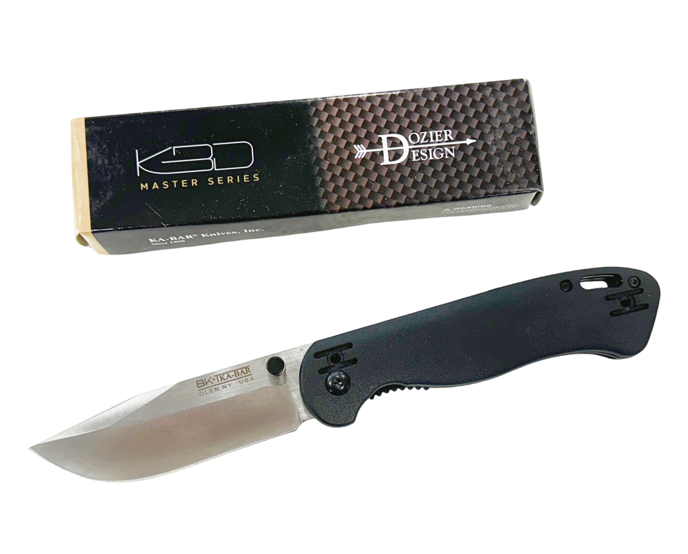 Нож складной Ka-Bar Folder BK40 сталь AUS-8, рукоять Black GFN