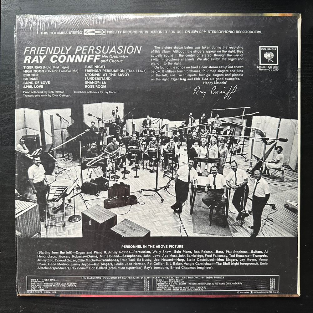 Ray Conniff His Orchestra And Chorus- Friendly Persuasion (США 1964г.)