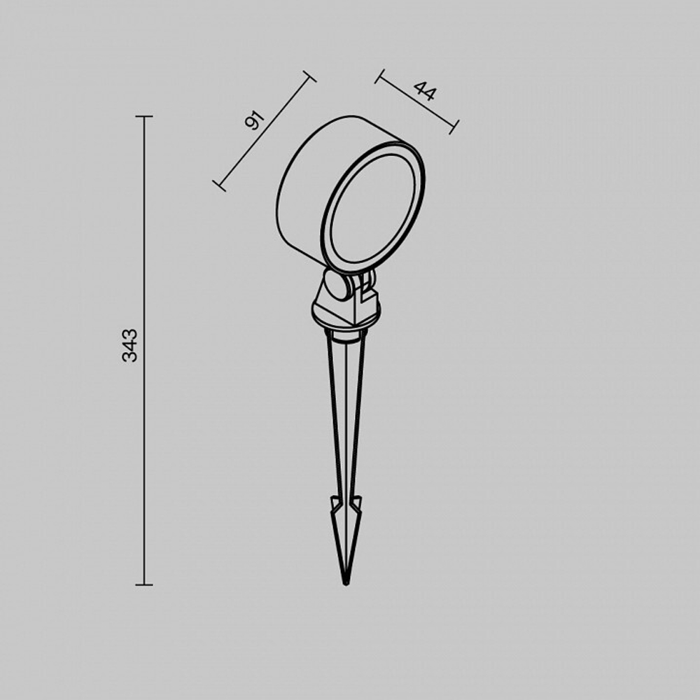 Наземный низкий светильник Maytoni Core O495FL-L18B3K