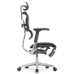 Кресло FALTO Ergohuman Elite 2 с подножкой ( чёрный каркас /сетка чёрный T-168-B1 Black )